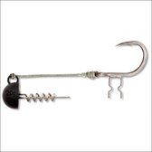 Black Cat Shad Claw Rig - Loodkop - 100kg - Haakmaat 6/0 - 50g - Zwart