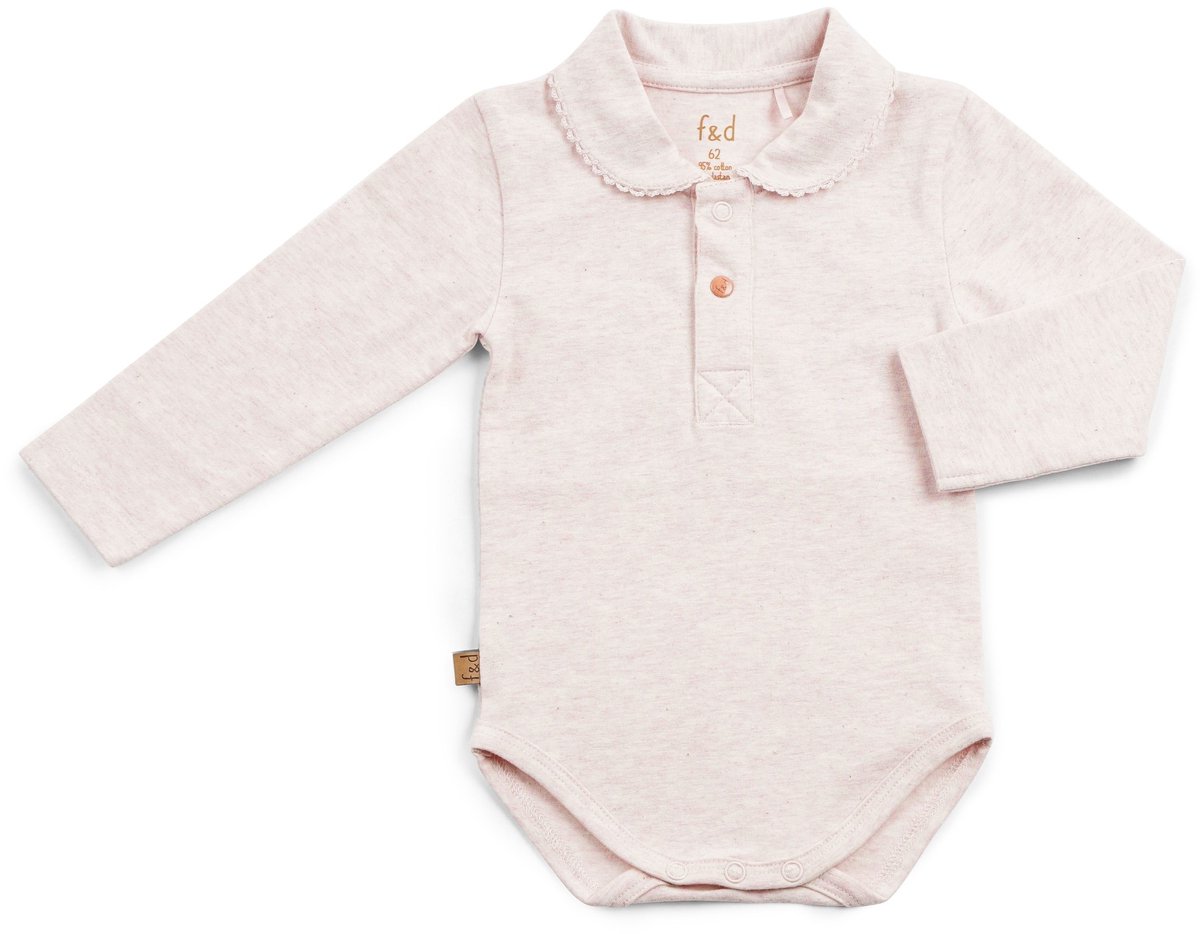 Frogs and Dogs - Polo Romper - Roze - Maat 74 - Meisjes