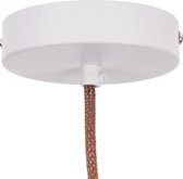 ETH plafondkap 1 snoer - Ø11 cm - metaal - wit - rond