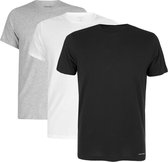 Calvin Klein Cotton Classics crew neck T-shirt (3-pack) - heren T-shirts O-hals - zwart - wit en grijs -  Maat: M