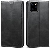 Suteni Calf Texture Horizontale Flip Leren Case met Houder & Kaartsleuven & Portemonnee voor iPhone 11 Pro Max (Zwart)