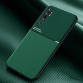 Voor Xiaomi CC9 Pro Classic Tilt Strip Grain Magnetisch Schokbestendig PC + TPU-hoesje (groen)