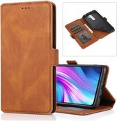 Voor Xiaomi Redmi Note 8 Pro Retro Magnetische Sluiting Horizontale Flip Leren Case met Houder & Kaartsleuven & Fotolijst & Portemonnee (Bruin)