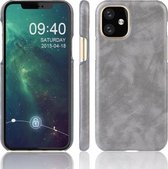 Schokbestendig Litchi Texture PC + PU-hoesje voor Apple iPhone 11 Pro Max 6.5 (grijs)