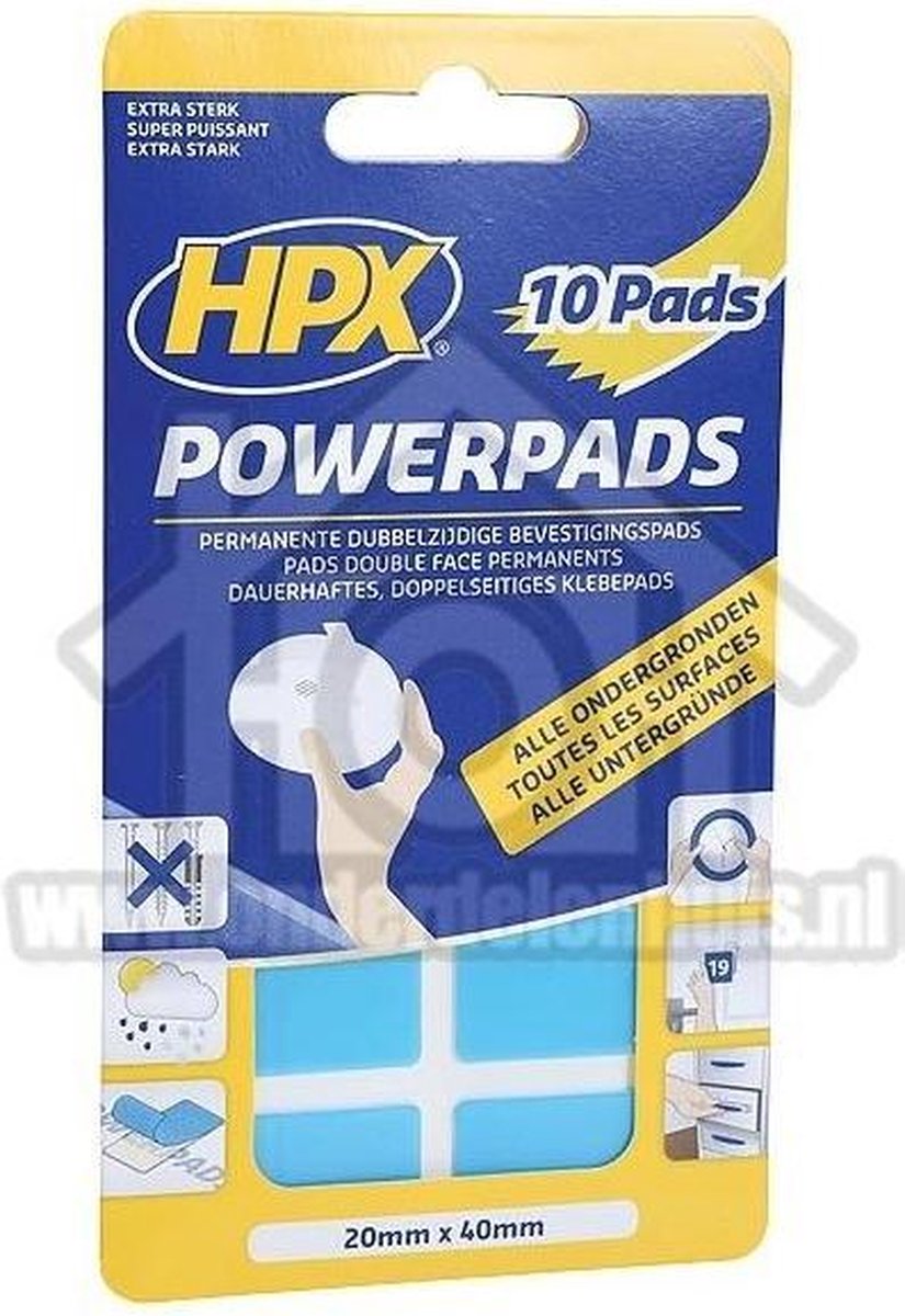 HPX doppelseitige Klebepads schwarz Power Bound Pads