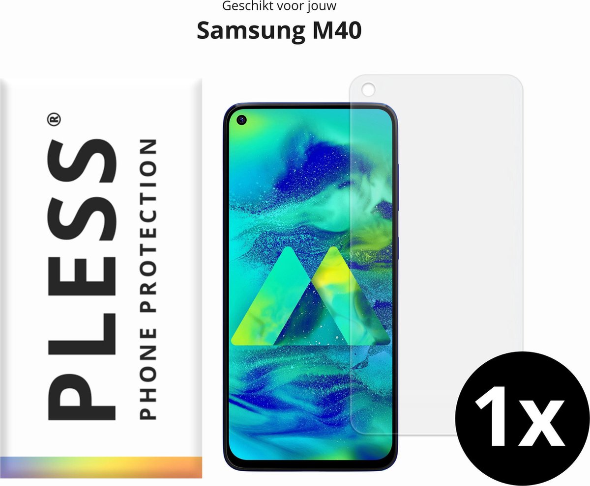 Samsung M40 Screenprotector Glas - 1x - Pless®