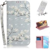 Voor Xiaomi Mi 10T Lite 5G 3D Gekleurde Tekening Horizontale Flip Leren Case met Houder & Kaartsleuven & Portemonnee & Lanyard (Magnolia)