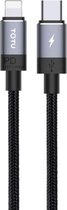 TOTUDESIGN Speedy-serie BPD-001 PD USB-C / Type-C naar 8-pins interface Snel opladen Gegevenssynchronisatie Datakabel, kabellengte: 1,2 m (grijs)