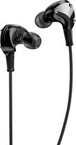 WK Y21 3,5 mm metalen klinknagels High Fidelity stereo in het oor Bedrade bediening Muziekoortelefoon, kabellengte: 1,25 m (zwart)