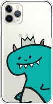 Voor iPhone 11 Pro Max Lucency Painted TPU Protective (Crown Dinosaur)