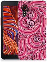 Back Case TPU Siliconen Hoesje Samsung Xcover 5 Enterprise Edition | Samsung Galaxy Xcover 5 Smartphone hoesje Swirl Pink
