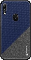 PINWUYO Honors Series schokbestendige pc + TPU beschermhoes voor Huawei Y7 2019 (vingerafdrukgat) / Y7 Prime 2019 (blauw)