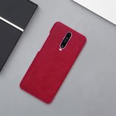 Voor Xiaomi Redmi K30 / K30 5G NILLKIN QIN-serie Crazy Horse-textuur Horizontale flip lederen tas met kaartsleuf (rood)