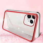 Voor iPhone 11 Pro Max SULADA Drop-proof TPU + Plating Powder beschermhoes (rood)