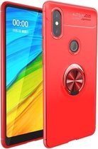 Schokbestendig TPU-hoesje voor Xiaomi Redmi Note 6 Pro, met houder (rood)