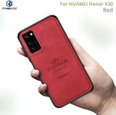 Voor Huawei Honor V30 / V30 Pro PINWUYO Zun Series PC + TPU + Skin Waterdicht en Anti-fall All-inclusive beschermende shell (rood)