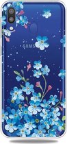 Mode Zachte TPU Case 3D Cartoon Transparante Zachte Siliconen Cover Telefoon Gevallen Voor Galaxy A40 (Starflower)