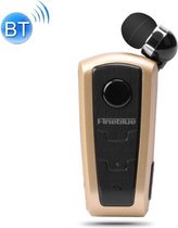 F910 CSR4.1 Intrekbare kabel Beller Trillingsherinnering Anti-diefstal Bluetooth-headset (goud)
