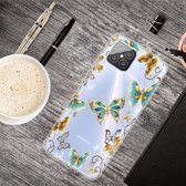 Voor Huawei Nova 8 SE Gekleurde tekening Clear TPU beschermhoesjes (Dorking Butterfly)