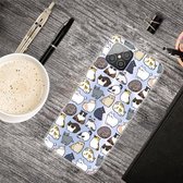 Voor Huawei Nova 8 SE schokbestendig geverfd transparant TPU beschermhoes (mini-kat)