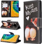 Voor Huawei Mate 30 Pro Gekleurde tekening Horizontale lederen flip case met houder & kaartsleuven & portemonnee (Ass)