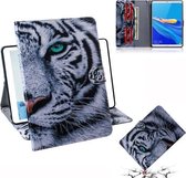3D Gekleurde Tekening Horizontale Flip Leren Case met Houder & Kaartsleuf & Portemonnee Voor Huawei MediaPad M6 8.4 (2019) (Tiger)