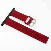 Siliconen vervangende horlogeband voor Apple Watch Series 6 & SE & 5 & 4 44 mm / 3 & 2 & 1 42 mm (rood)