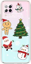 Voor Huawei P40 Lite & Nova 6 SE Christmas Series Transparante TPU beschermhoes (4 cartoons)