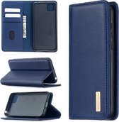 Voor Huawei Y5p 2 in 1 afneembare magnetische horizontale flip lederen tas met houder & kaartsleuven & portemonnee (blauw)