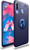 Schokbestendig TPU-hoesje voor Galaxy M30, met houder (blauw)