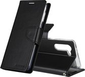 Voor Samsung Galaxy S21 5G GOOSPERY Bravo Diary Crazy Horse Textuur Horizontale Flip Lederen Case Met Beugel & Card Slot & Portemonnee (Zwart)