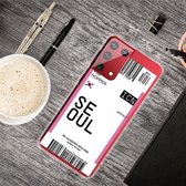 Voor Samsung Galaxy S21 5G Boarding Pass Series TPU telefoon beschermhoes (vlag Seoul)