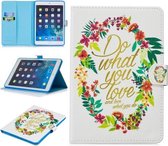 Voor iPad Mini 5/4/3/2/1 Stiksels Horizontale Flip Leren Case met Houder & Kaartsleuven & Slaap / Wekfunctie (Do What You Love)