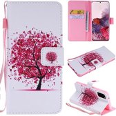 Voor Galaxy S20 Schilderen Horizontale Flip lederen tas met houder & kaartsleuf & lanyard (kleurrijke boom)