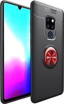 Schokbestendig TPU-hoesje voor Huawei Mate 20 X, met houder (zwart-rood)