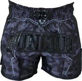 PunchR Kickboks Short Urban Camo Zwart XXS = Jeans Maat 26 | 6 t/m 8 Jaar