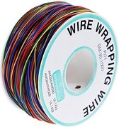 8 kleuren 30AWG draad vertind koper massief PVC isolatie wikkeldraad