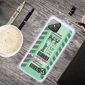 Voor Huawei Nove 8 SE Boarding Pass Series TPU telefoon beschermhoes (groen New York)