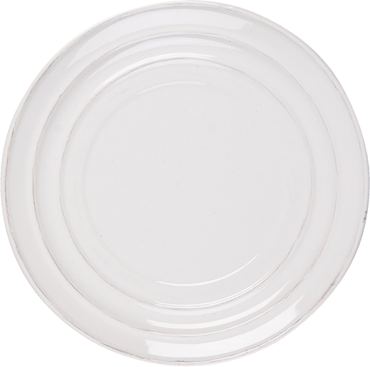 Clayre & Eef Ontbijtbord Ø 22 cm Wit Keramiek Rond Bord