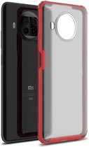 Voor Xiaomi Mi 10T Lite Vierhoekige schokbestendige TPU + pc-beschermhoes (rood)