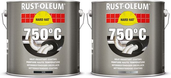 suspensie retort kort Rust-Oleum Hittebestendige Verf in blik 750℃ - Aluminium - 0,75 liter |  bol.com