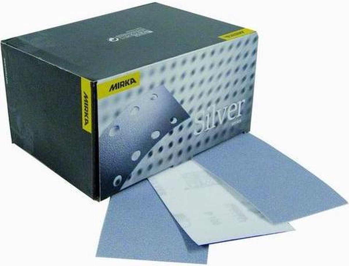 MIRKA Q-Silver Schuurstroken 70x125mm zonder gaten - P180