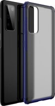 Voor Samsung Galaxy S20 FE 5G Vierhoekige schokbestendige TPU + pc-beschermhoes (blauw)
