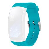 Voor Samsung Galaxy Gear Fit2 3D getextureerde siliconen TPU-band (groen)