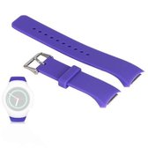Effen kleur polsband horlogeband voor Galaxy Gear S2 R720 (paars)