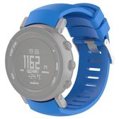 Siliconen vervangende polsband voor SUUNTO Core ALU zwart (blauw)