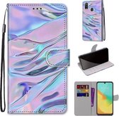 Voor ZTE Blade V10 Vita Gekleurde Tekening Cross Textuur Horizontale Flip PU Lederen Case met Houder & Kaartsleuven & Portemonnee & Lanyard (Fluorescerende Watertextuur)