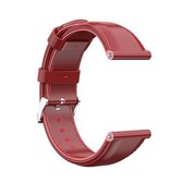 Voor Garmin Vivoactive 3 oliewas kalfsleer vervangende polsband horlogeband (rood)