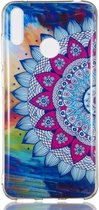 Kleurrijke Sun Flower Pattern Noctilucent TPU Soft Case voor Huawei Enjoy 9