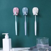 10 STKS Uil Haak Cartoon Socket Plug Opslag Sticky Hook Rack (Willekeurige Kleur Levering)